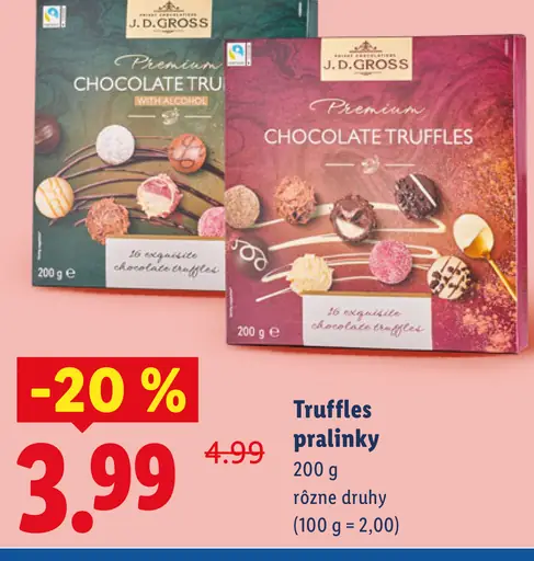 J. D. Gross Truffles pralinky