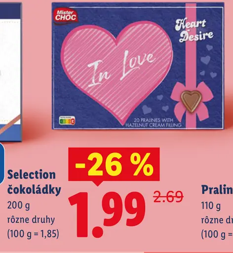 Mister Choc In Love pralinky