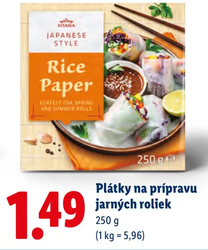 Vitasia Japanese Style plátky na prípravu jarných roliek