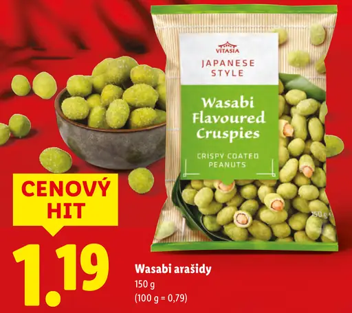 Vitasia Japanese Style wasabi arašidy