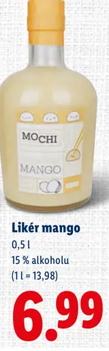 Mochi likér mango 15 % alkoholu