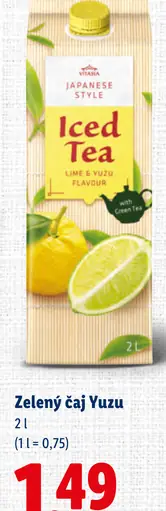 Vitasia Japanese Style Iced Tea Yuzu zelený čaj
