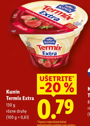 Kunin Termix tvarohový dezert rôzne druhy