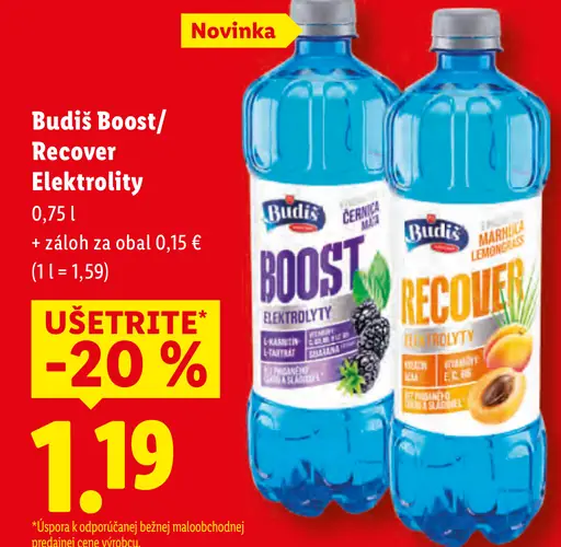 Budiš Boost / Recover Elektrolyty nápoj