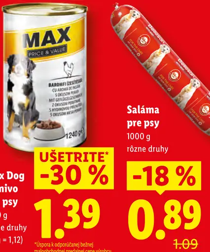 Max Dog krmivo pre psy vanička