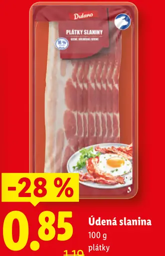 Dulano Údená slanina plátky