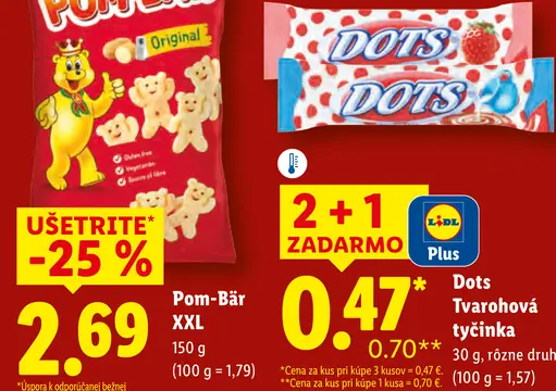 Dots Tvarohová tyčinka