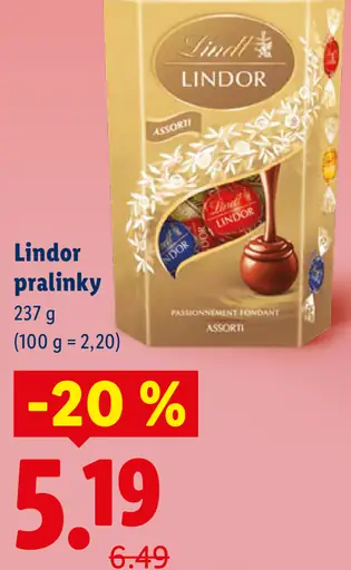 Lindt Lindor pralinky