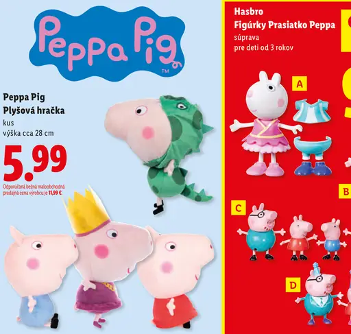 Peppa Pig Plyšová hračka
