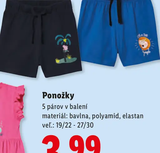 Lupilu detské ponožky 5‑párové balenie