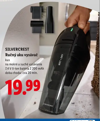 Silvercrest Ručný aku vysávač