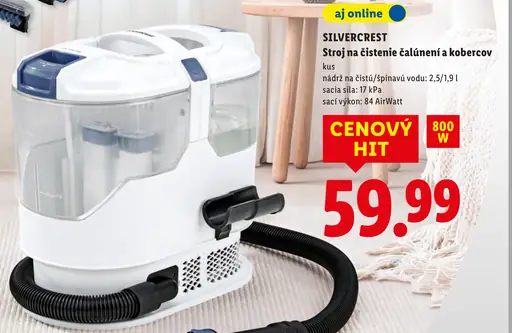 SilverCrest Stroj na čistenie čalúnení a kobercov