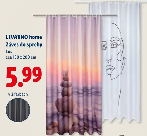 LIVARNO home Záves do sprchy