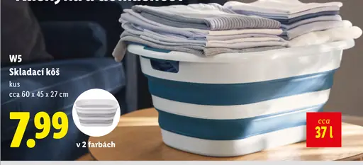 W5 Skladací kôš