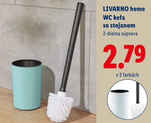 Livarno Home WC kefa so stojanom