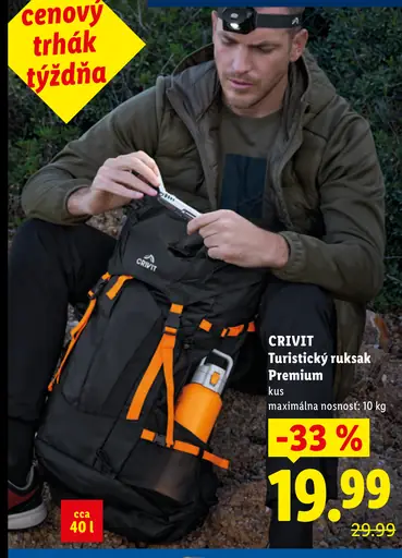Crivit turistický ruksak Premium