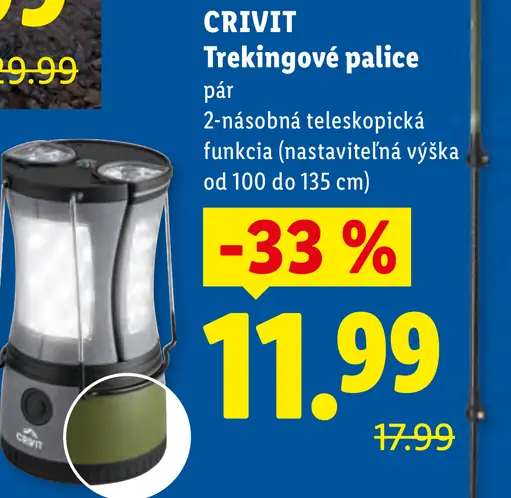 Crivit Trekingové palice