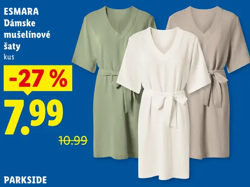 Esmara dámske mušelinové šaty