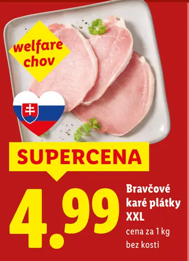 Bravčové karé plátky XXL bez kosti