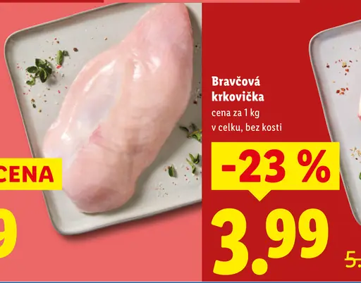 Bravčová krkovička bez kosti, plátky