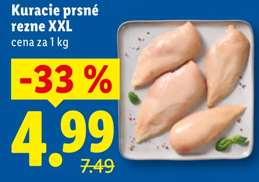 Kuracie prsn é rezne XXL