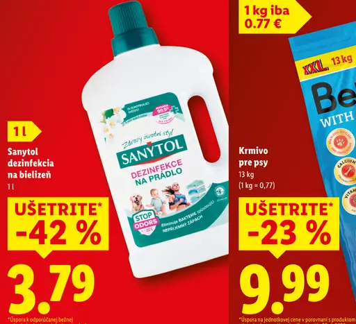 Sanytol dezinfekcia na bielizeň
