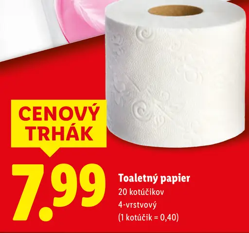 Floralys toaletný papier 4-vrstvový