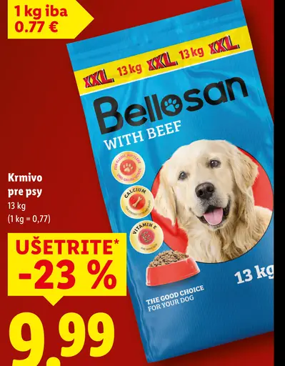 Bellosan with beef suché krmivo pre psy