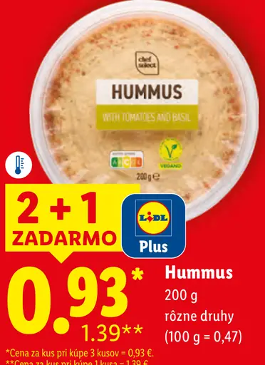 Hummus rôzne druhy