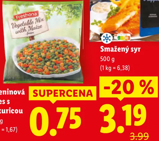 Freshona zeleninová zmes s kukuricou mrazená