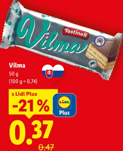 Tastino Vilma oblátka v čokoláde