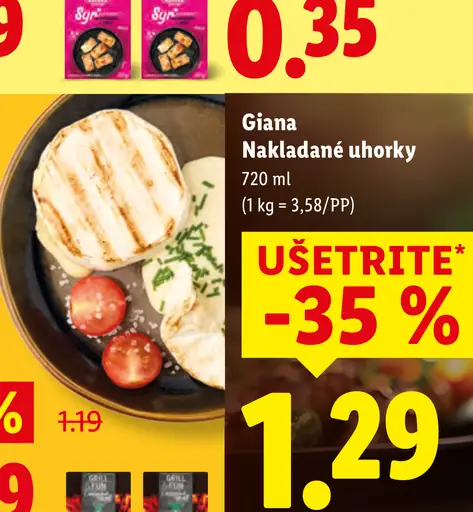 Giana nakladané uhorky