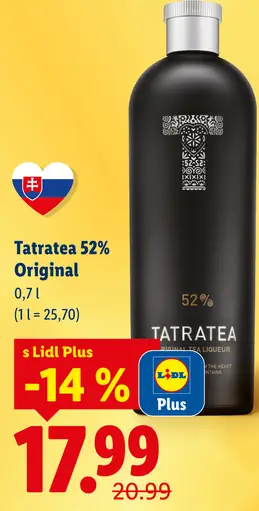 Tatratea 52% Original likér