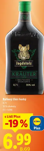 Jagdstolz Kräuter bylinný likér