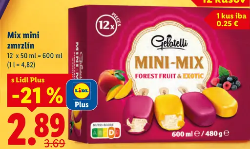 Gelatelli Mini Mix zmrzlina