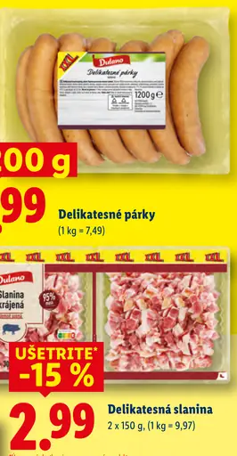 Dulano Delikatestné párky