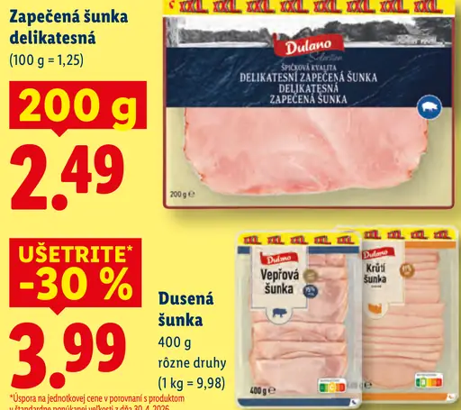 Dulano Delikatesná zapecená šunka