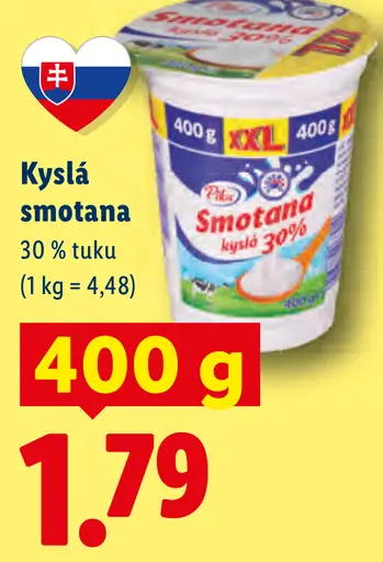 Pilos kyslá smotana 30 % tuku