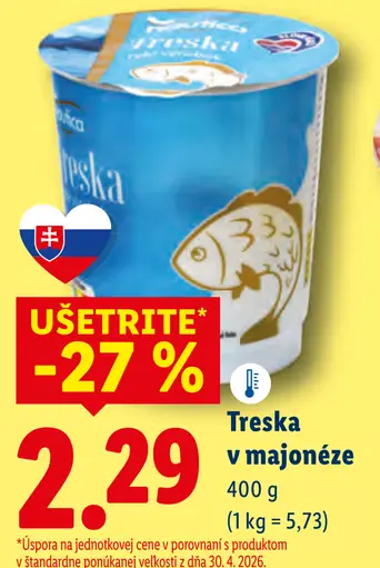 Treska v majonéze
