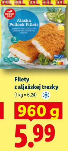 Ocean Sea Filety z aljašskej tresky obalované