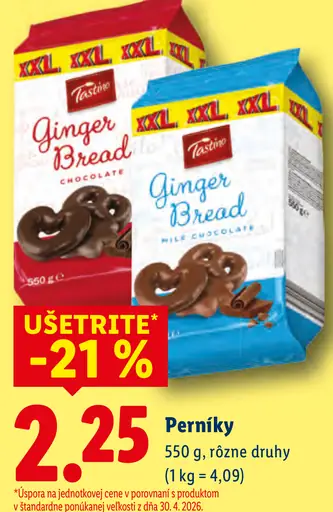 Tastino Perníky čokoládové rôzne druhy
