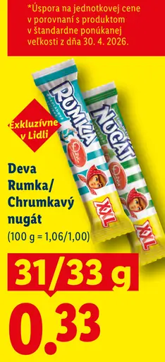 Deva Rumka alebo Chrumkavý nugát XXL