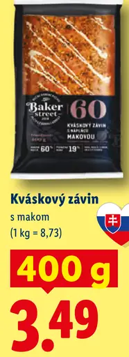The Baker kváskový závin s makom