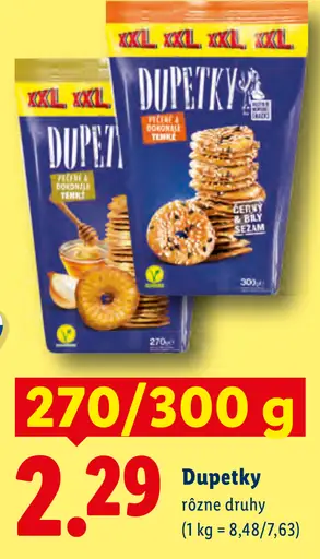 Dupetky sušienky rôzne druhy