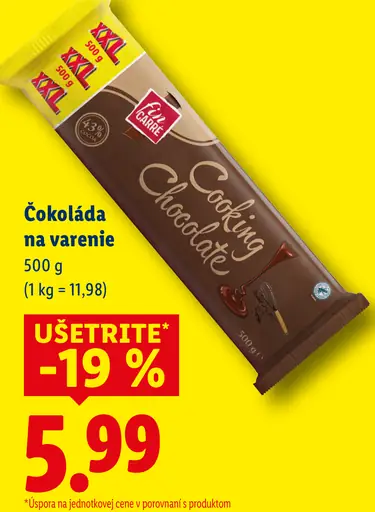Cooking Chocolate čokoláda na varenie