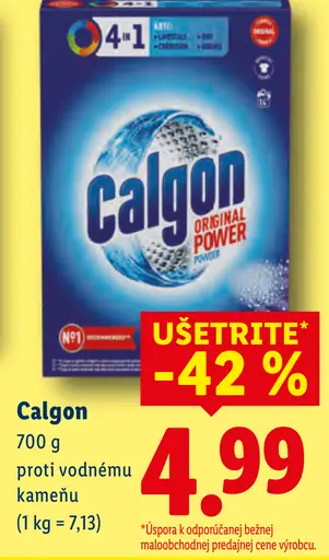 Calgon prášok proti vodnému kameňu