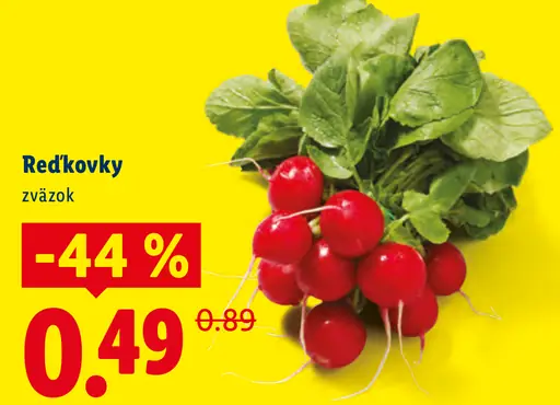 Reďkovky čerstvá zelenina