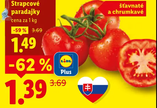 Paradajky strapcové