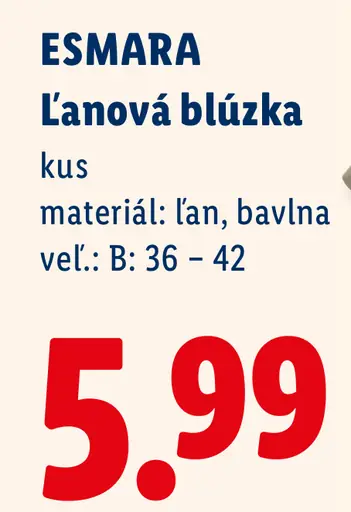 Esmara Ľanová blúzka