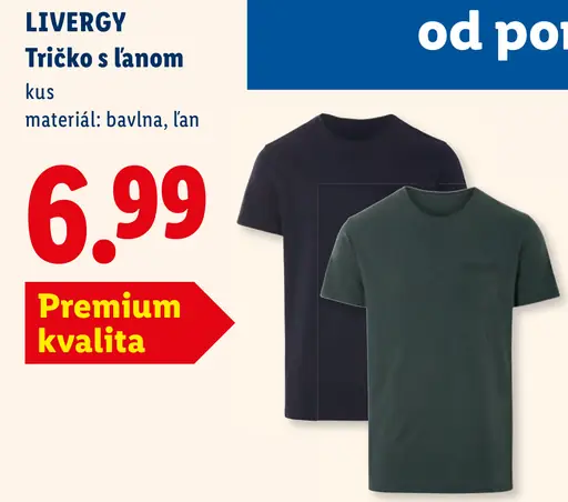 Livergy Tričko s ľanom
